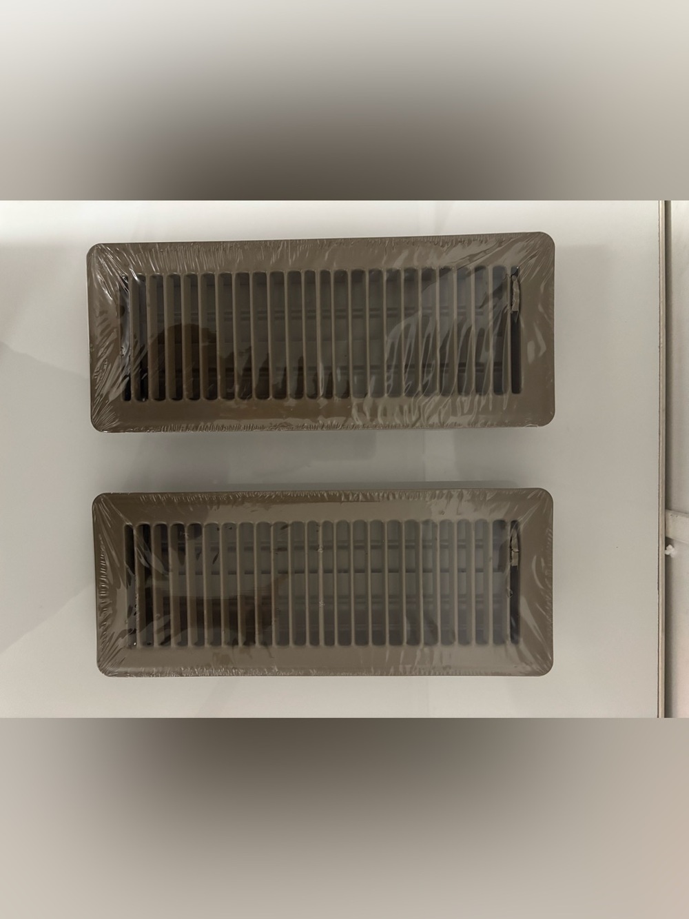 Floor Register 4x12, Heavy Duty Steel 2 Pack Brown Floor Vent Covers. NEW